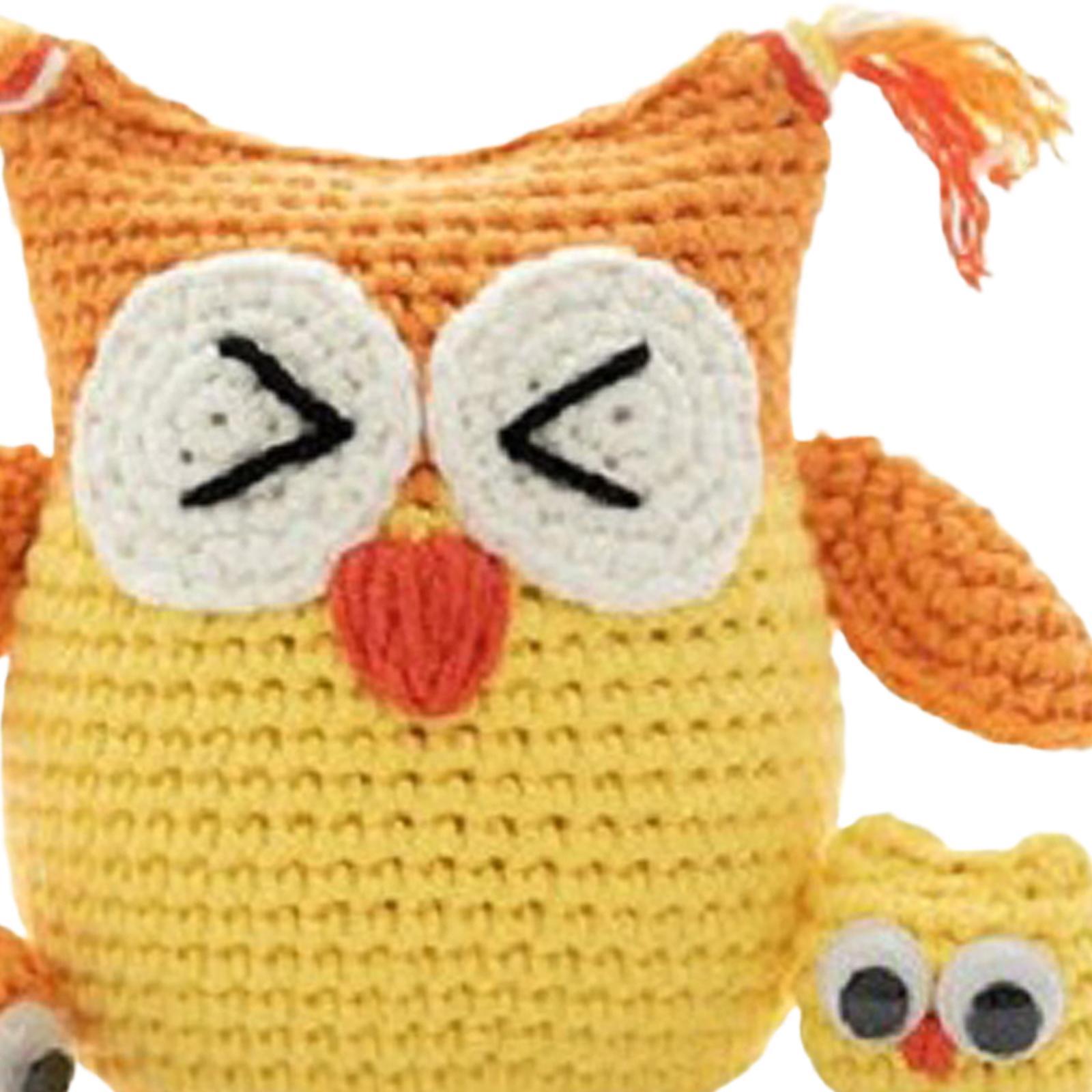 2pcs DIY Beginner Crochet Kit Needlework Crocheting Craft Classic Make Your Own Crochet Doll Kit for Beginners for Birthday Gift