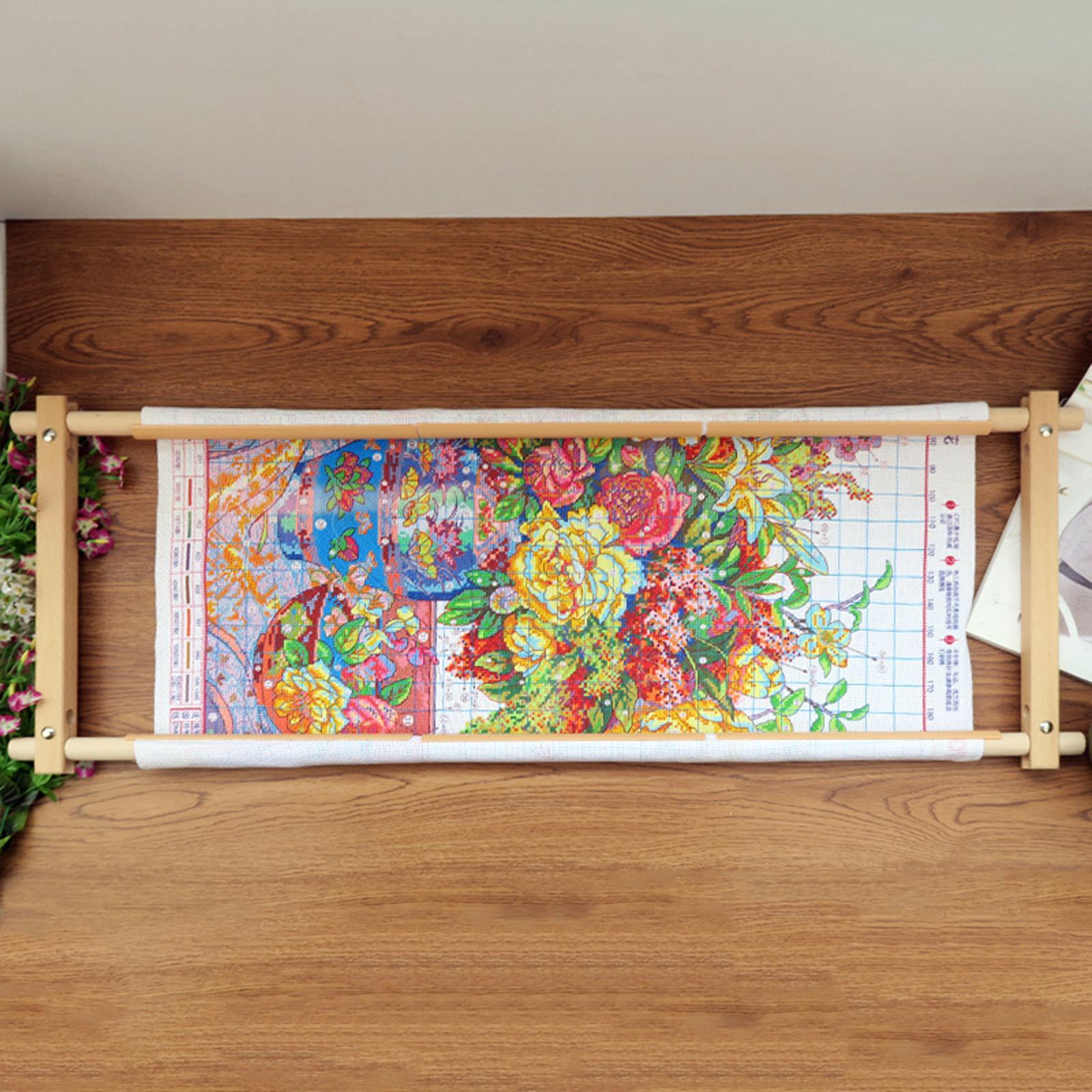 Cross Stitch Embroidery Tapestry Scroll Frame Cross Stitch Sewing Tool
