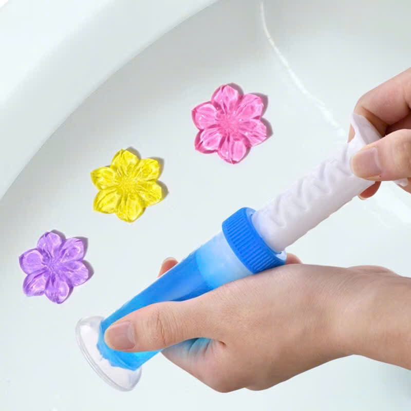 Gel thơm hình bông hoa làm sạch bồn cầu, gel làm sạch khử mùi vệ sinh diệt khuẩn