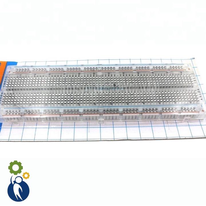 Bảng Mạch Breadboard 830 Lỗ MB-102 Phiên Bản Trong Suốt