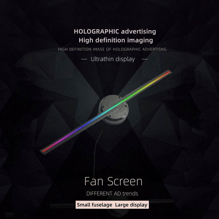 Quạt Quảng Cáo 3D Hologram WIFI APP Remote LEDTECH HD - Home and Garden