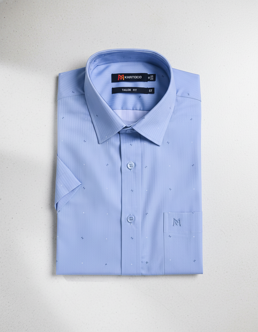 Áo sơ mi tay ngắn Khatoco (size S-2XL)