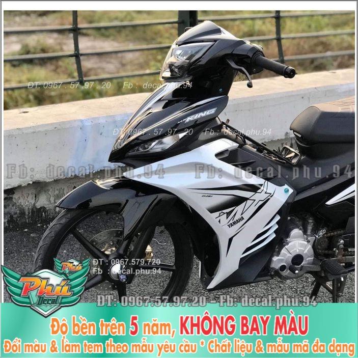 Tem rời Exciter 135 Mx Trắng đen  -1