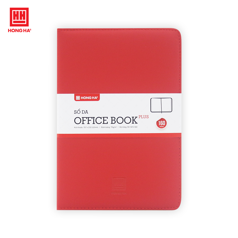 Sổ da B5 Hồng Hà Office book Plus 160 trang - 4632