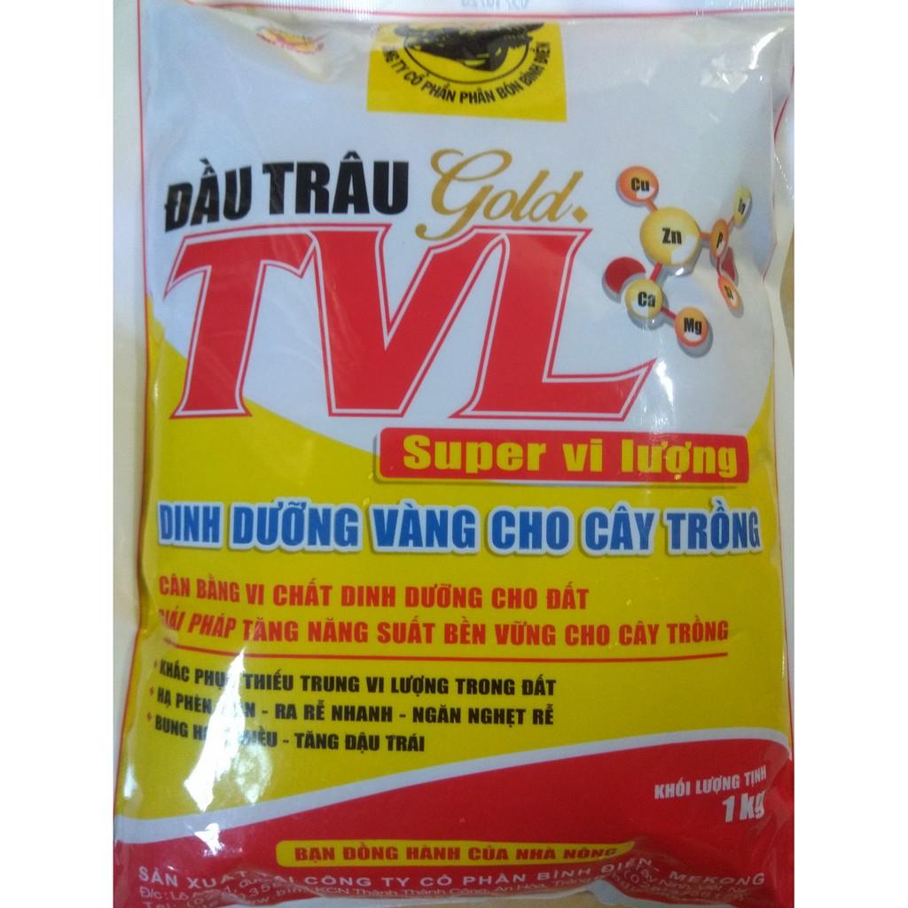 Phân bón đầu trâu Gold TVL NPK 7-7-4+TE - gói 1 kg