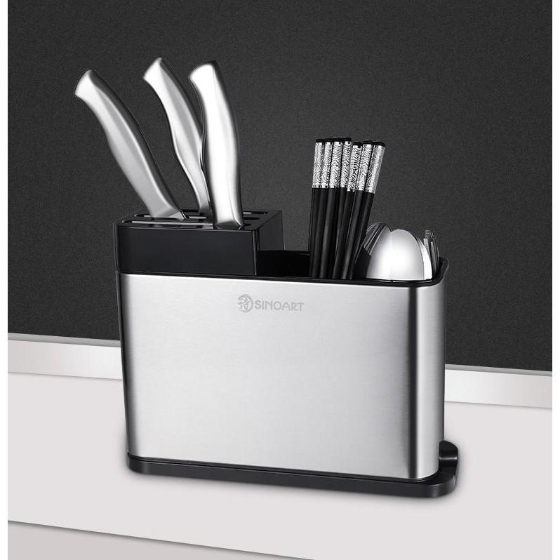 Kệ để dao đũa inox cao cấp - Kèm tạp dề chống thấm nước