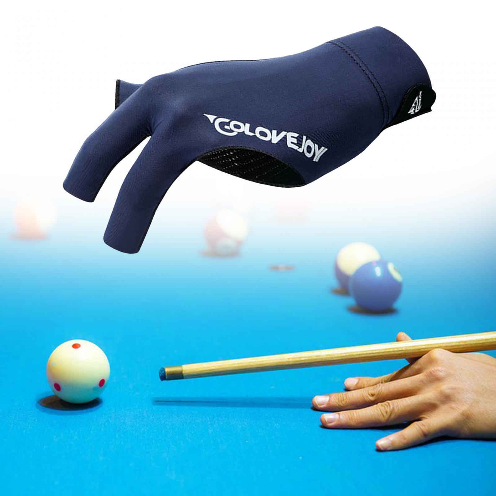 Open 3 Fingers Glove Billiards Gloves Left Hand Playing Mitts Snooker Gloves