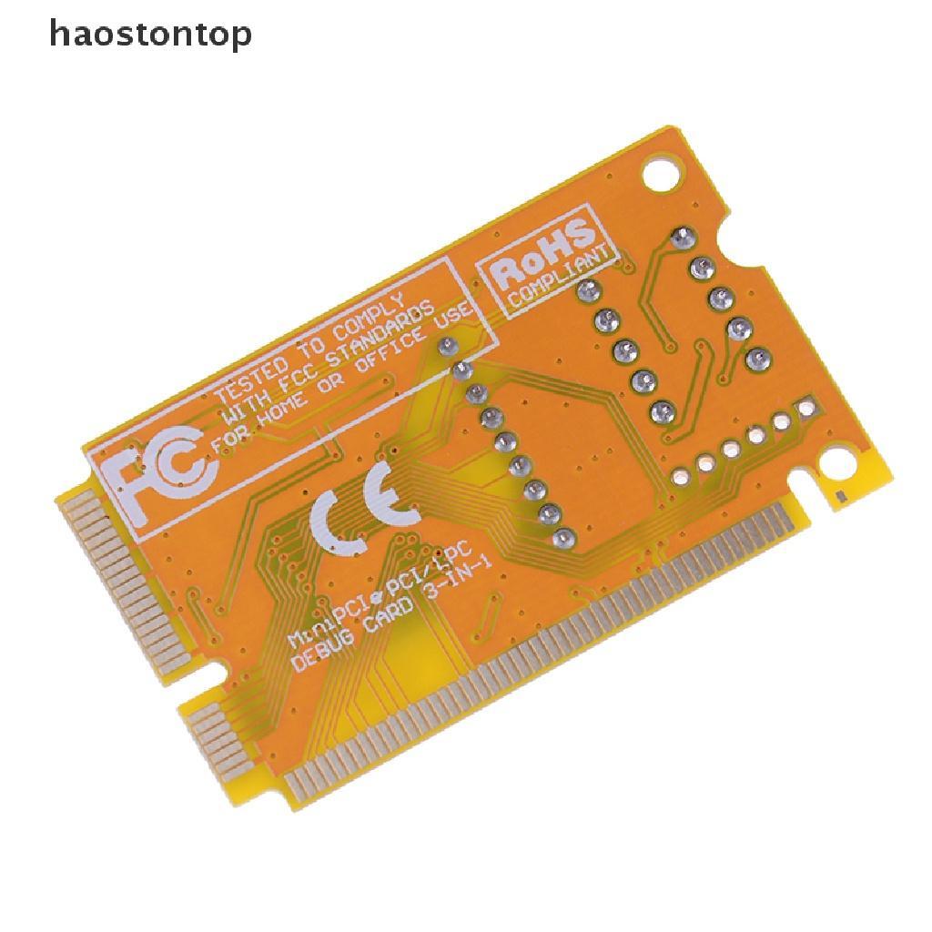 Thẻ Kiểm Tra Chẩn Đoán Lỗi 3 Trong 1 mini PCI PCI-E LPC PC laptop