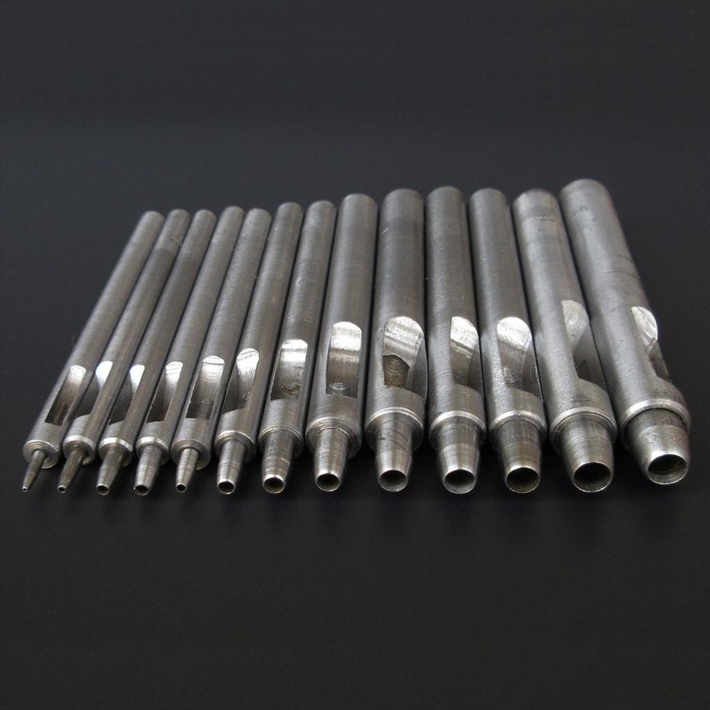 3-4pack Craft Tool Round Hole Drive Punch for Leather Belt Watch Band Gasket