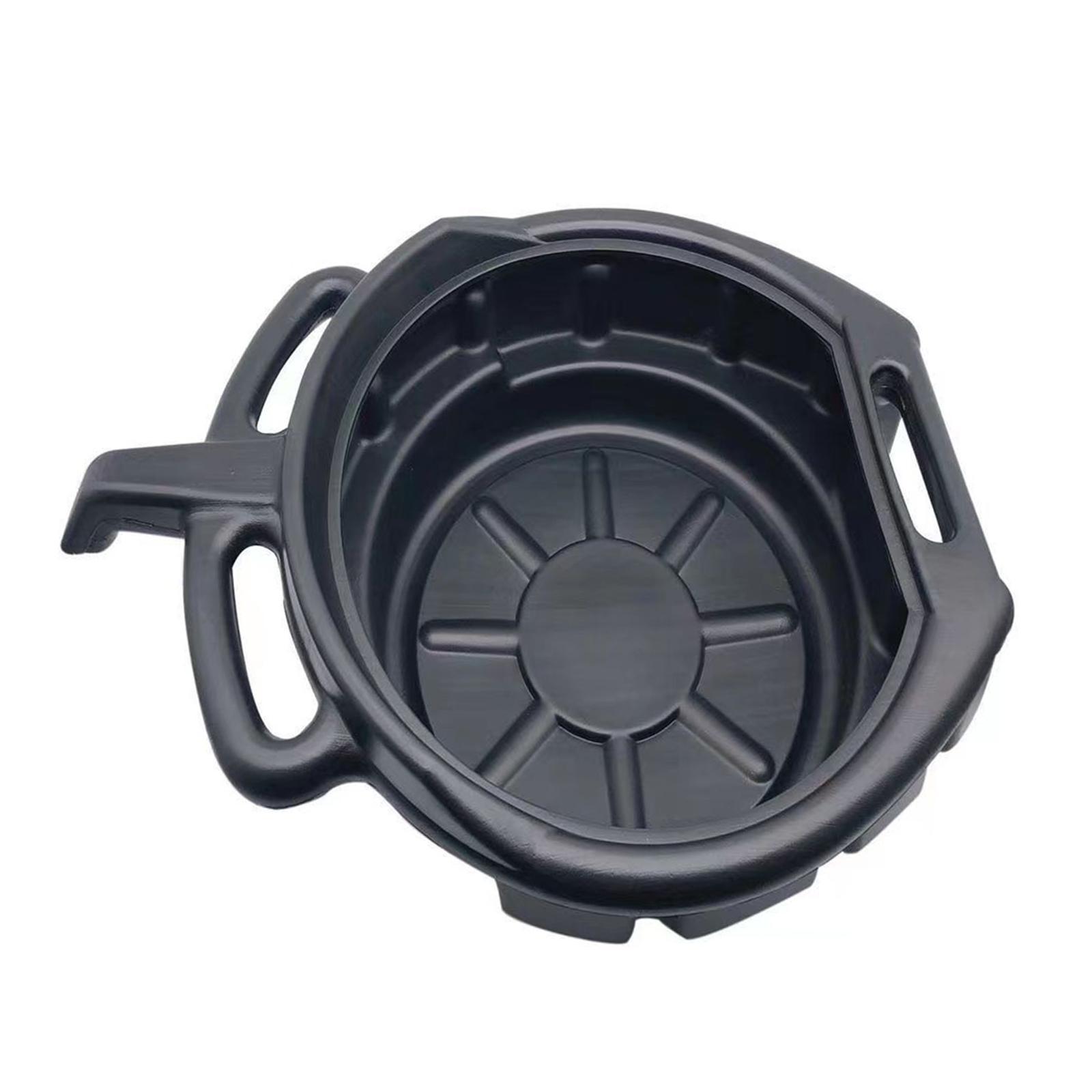 Oil Fuel Coolant Can Tray PP Portable Leak 10L Easy to Use Gearbox Car Accesories Drain Pan for Car Fuel Fluid Workshop Truck