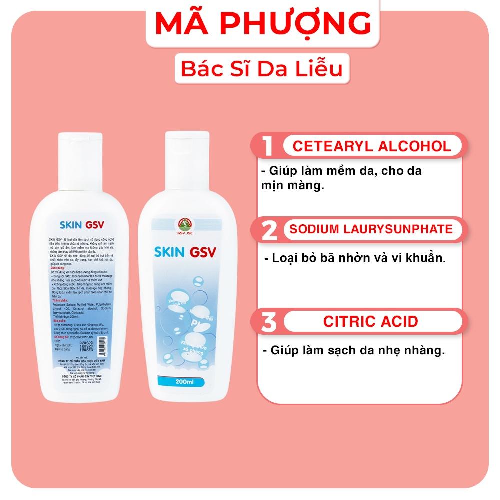 SỮA RỬA MẶT GSV SKIN