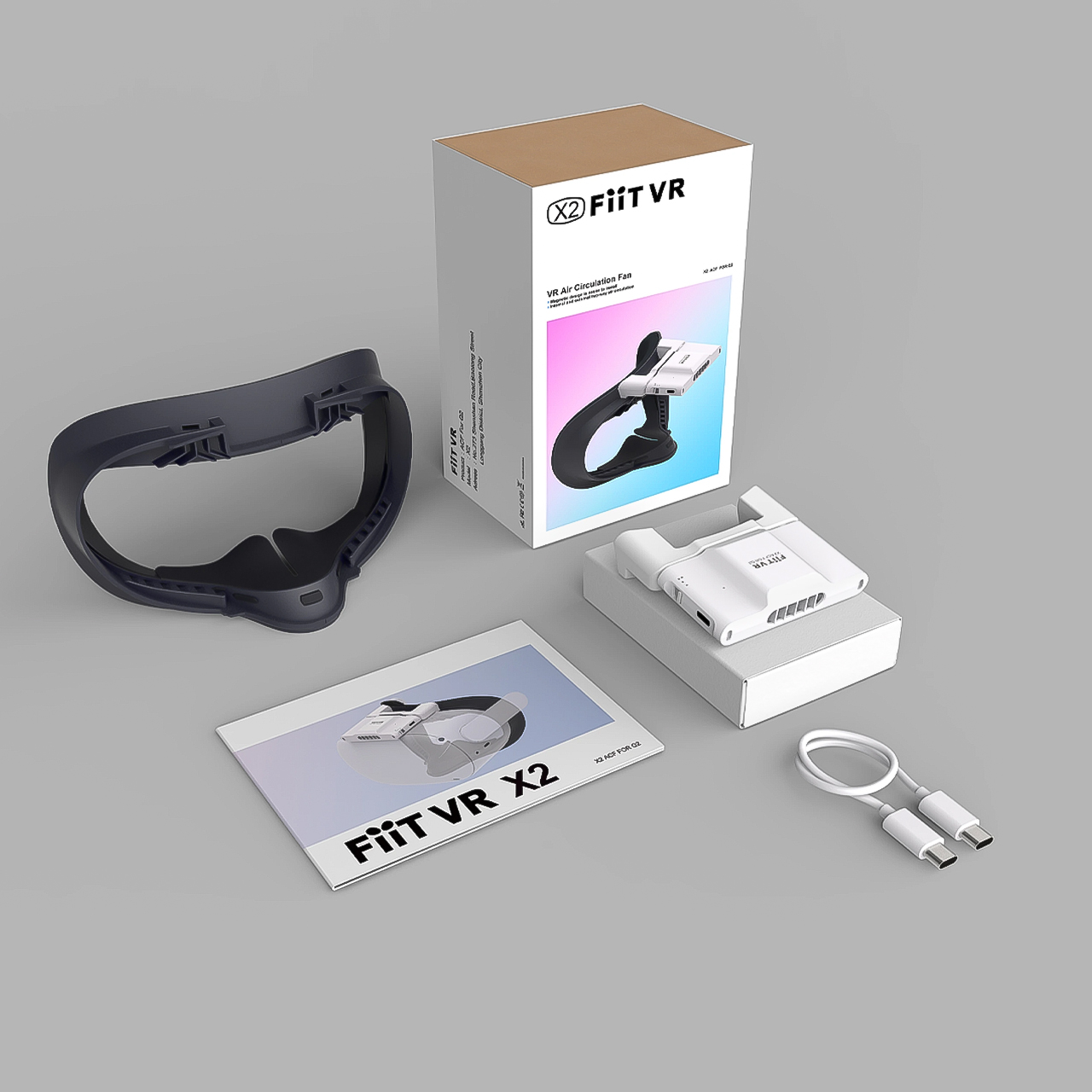 Mặt nạ làm mát FIIT VR X2 giúp giảm nóng mờ sương có nam châm chống rò rỉ dành cho Oculuss Quste2 - hàng chính hãng Vinetteam