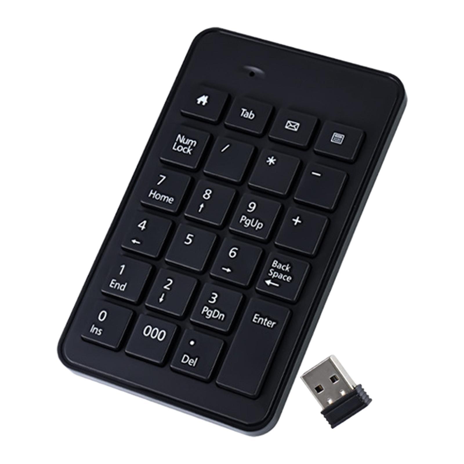 Non Slip Wireless Numeric Keypad 23Key Accountant Financial for Computer PC