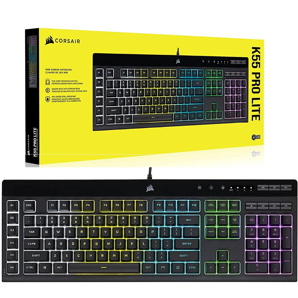 Bàn phím Corsair K55 PRO LITE RGB_Mới, hàng chính hãng