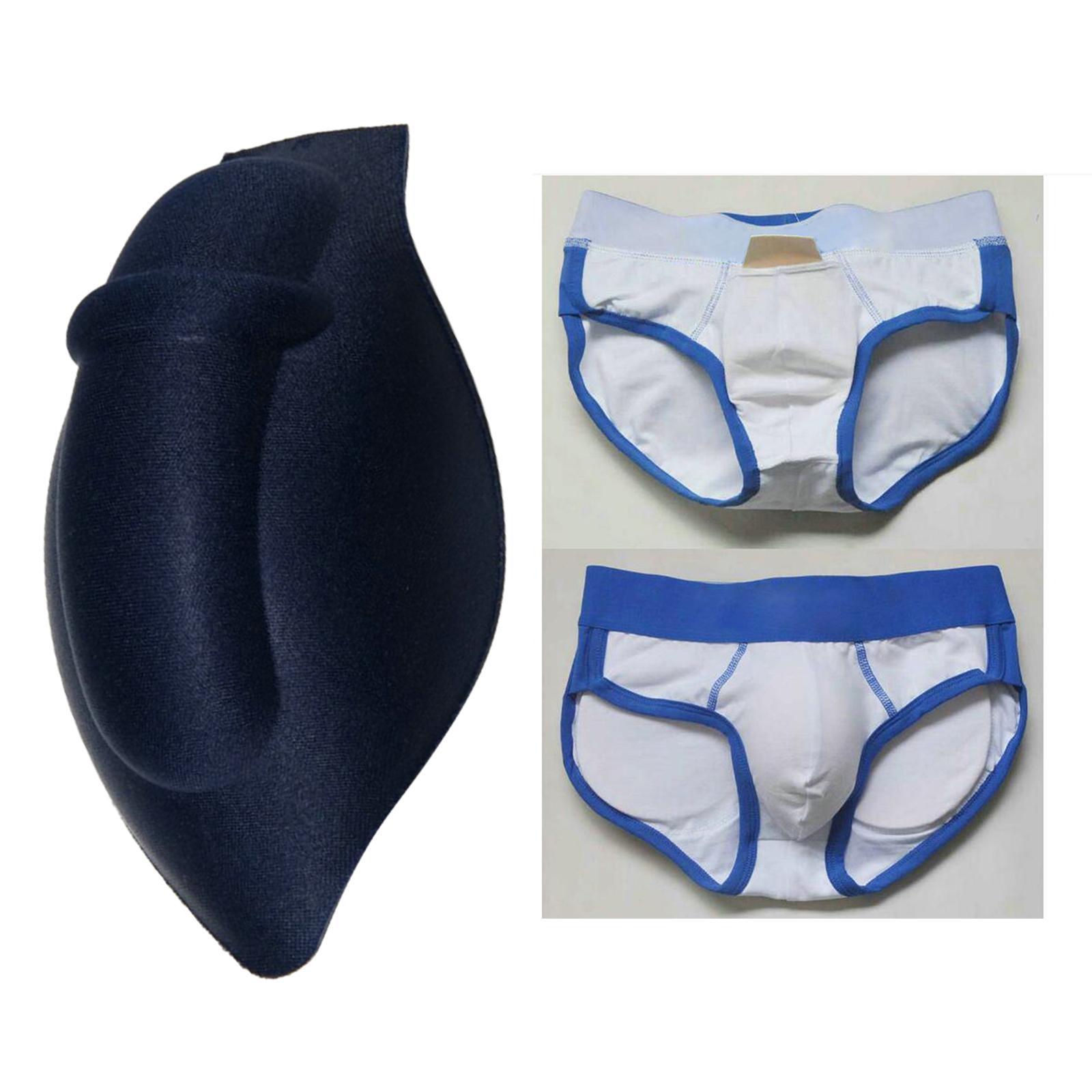 Soft Men's Underwear Bulge Enlarge Enhancing Cup Sponge Pad for Swimwear Brief Shorts Underwear Padded Swimming Trunks