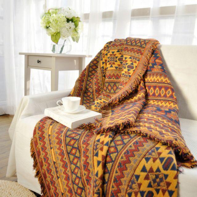 Thảm sofa ,thảm thổ cẩm ,thảm vintage kích thước 2m3 ×1m8