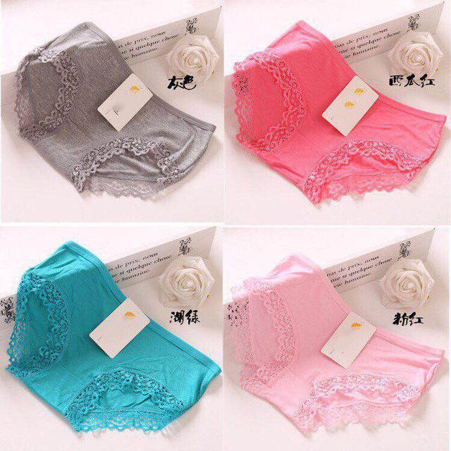 Set 3 Quần Lót Nữ Viển Ren Modal Sexy