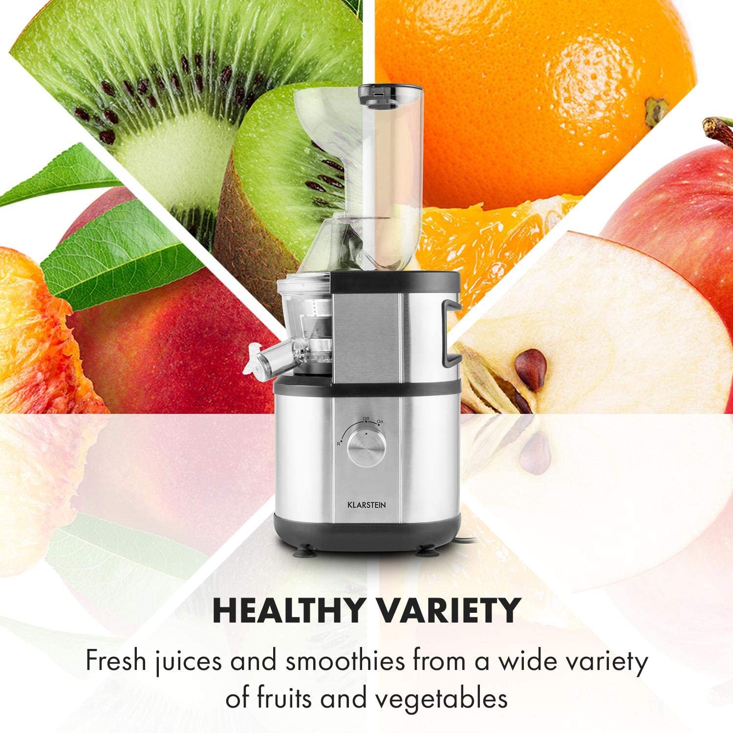 Máy Ép Chậm Klarstein Fruitberry Slow Juicer, máy ép trái cây gia đình - CAM KẾT HÀNG NHẬP KHẨU ĐƯC BỞI DNK