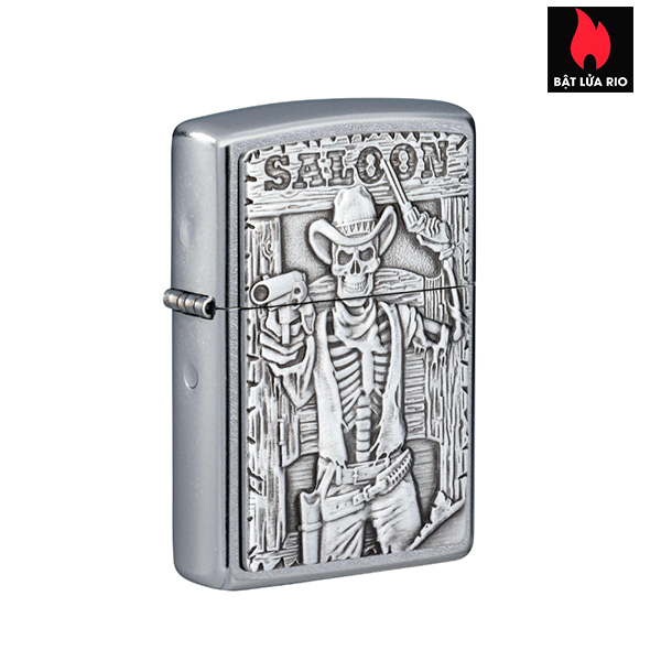 Bật Lửa Zippo 49298 – Zippo Emblem Street Chrome