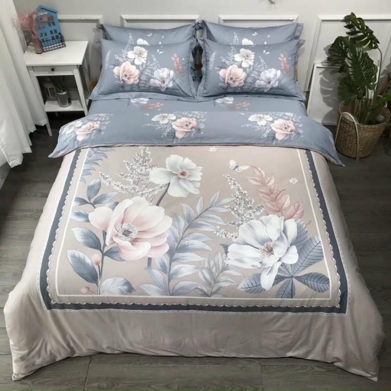 Set Ga Gối Cotton Organic Hàng Nhập Khẩu Cao CẤp 4 Món