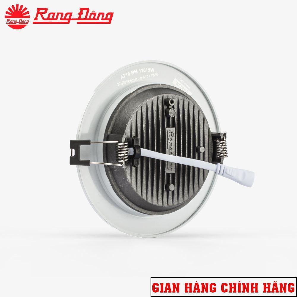 Đèn LED Downlight RẠNG ĐÔNG viền vàng, viền bạc cao cấp AT10