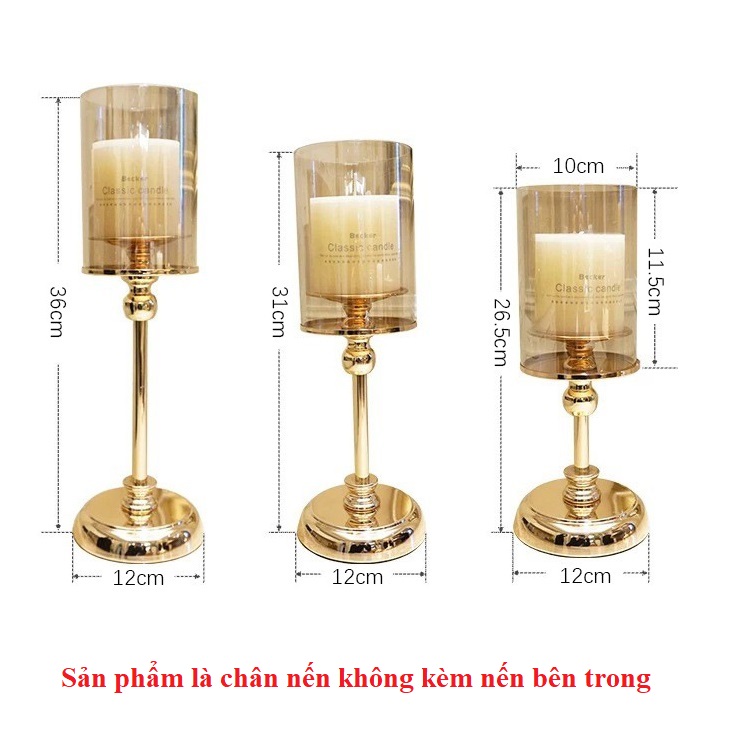 Chân nến cao cấp phong cách nhẹ nhàng tinh tế độc đáo