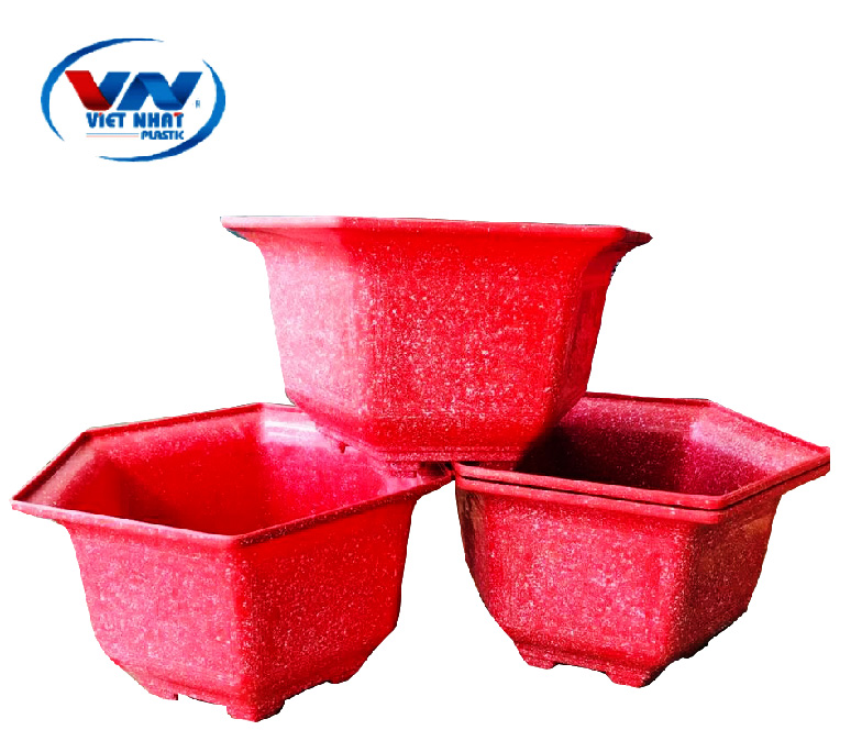 CHẬU HOA NHỰA VIỆT NHẬT LỤC GIÁC