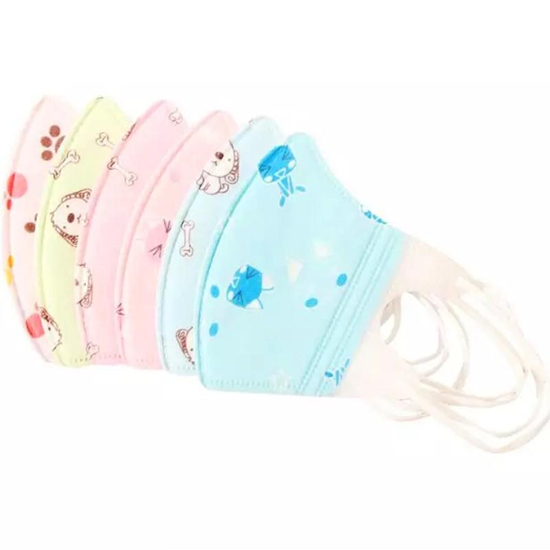 Set 5 khẩu trang y tế kháng khuẩn đáng yêu cho bé gái 0-8 tuổi