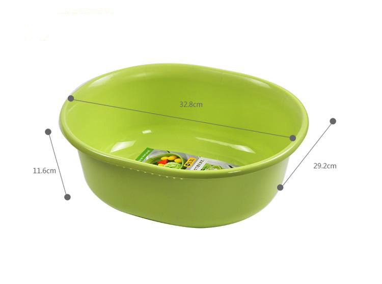 Bộ 01 chậu &amp; 01 rổ Oval Sanada Seiki 5.3L - Hàng nội địa Nhật Bản | Made in Japan