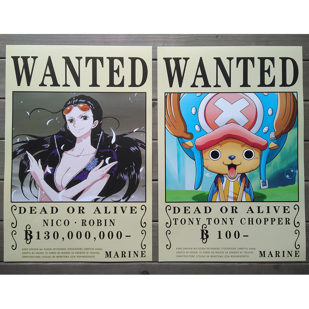 bộ 8 tấm poster anime one piece