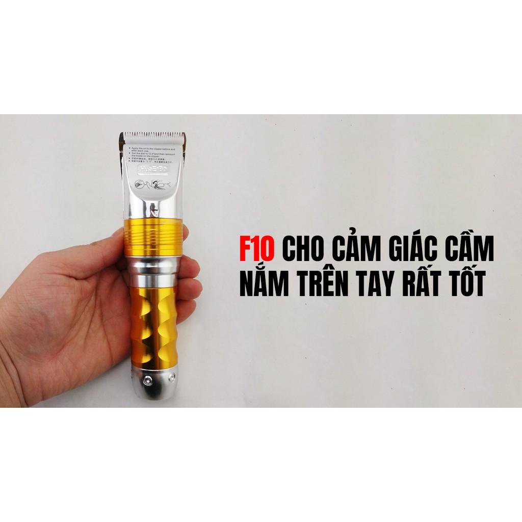 Tông Đơ Cắt Tóc 2 Pin HUERBO F10 Cao Cấp MÁY CHẠY ÊM - Tăng Đơ Hớt Tóc Tạo Viền