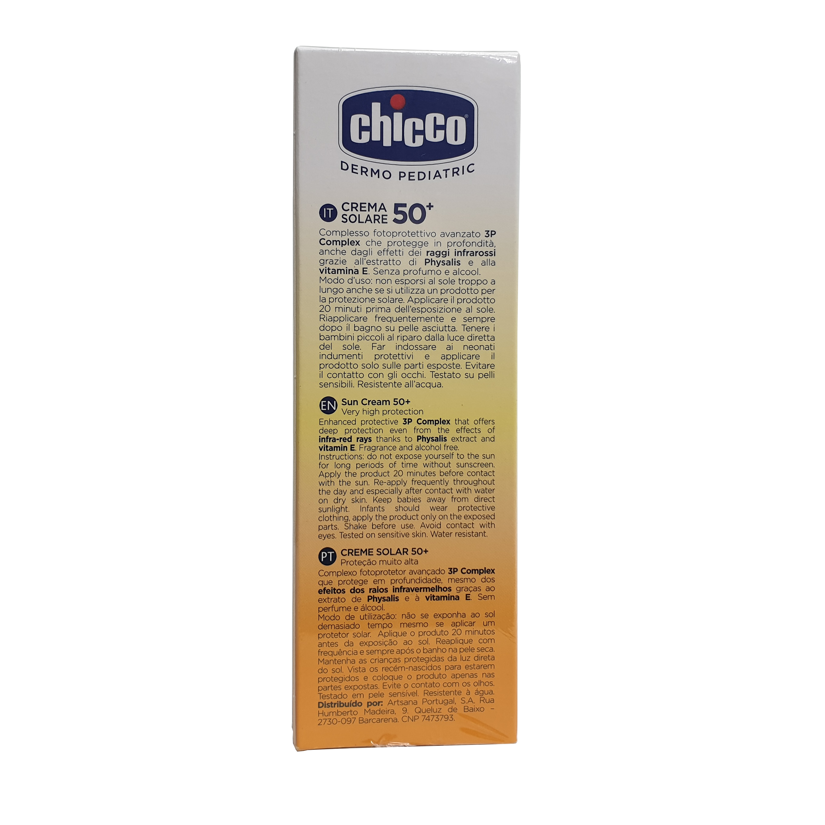 Kem Chống Nắng 3 Tác Động Chicco Baby Moments SPF 50+