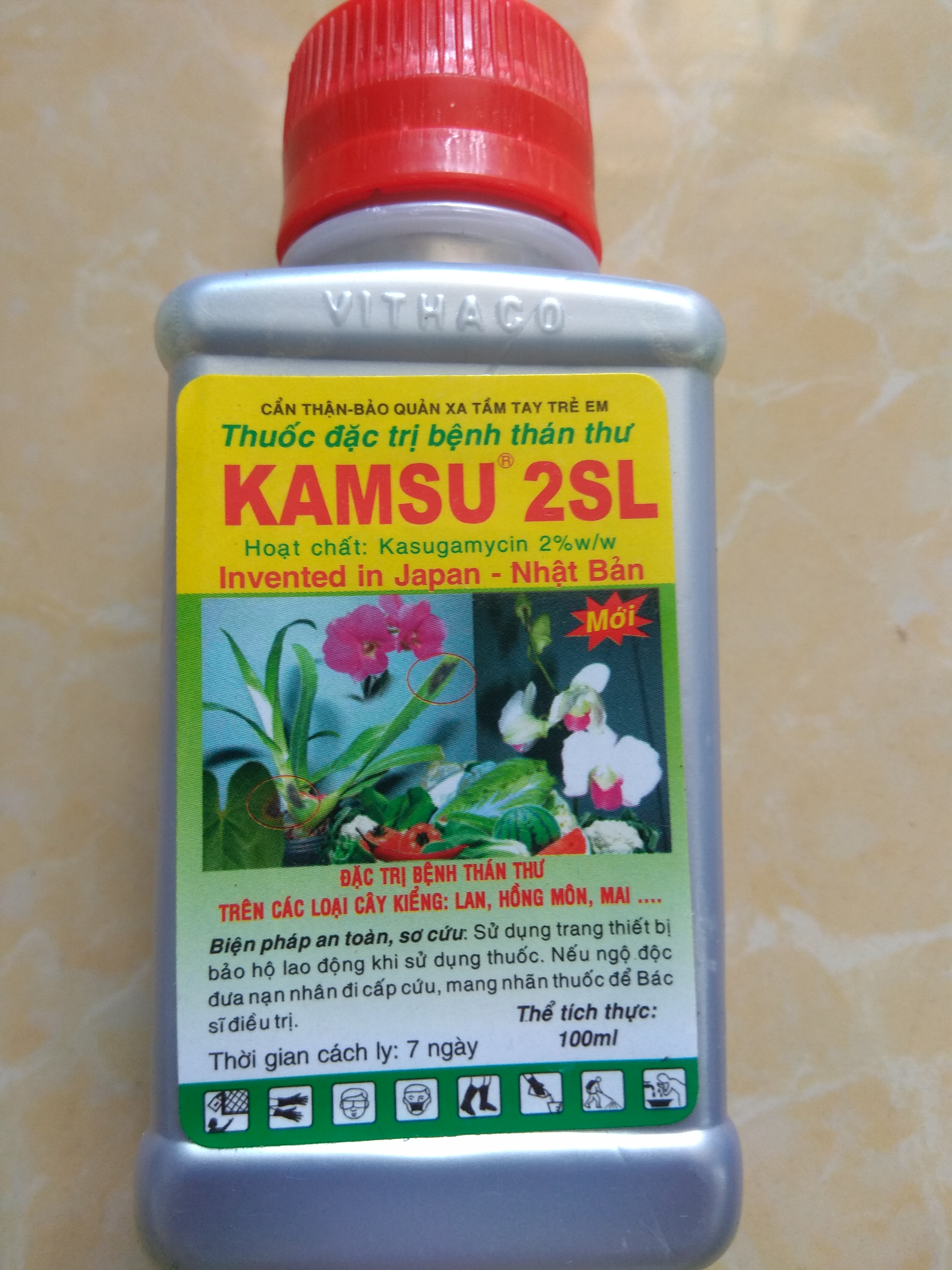 KAMSU 2SL trừ thán thư trên hoa lan và cây kiểng - Chai 100ml