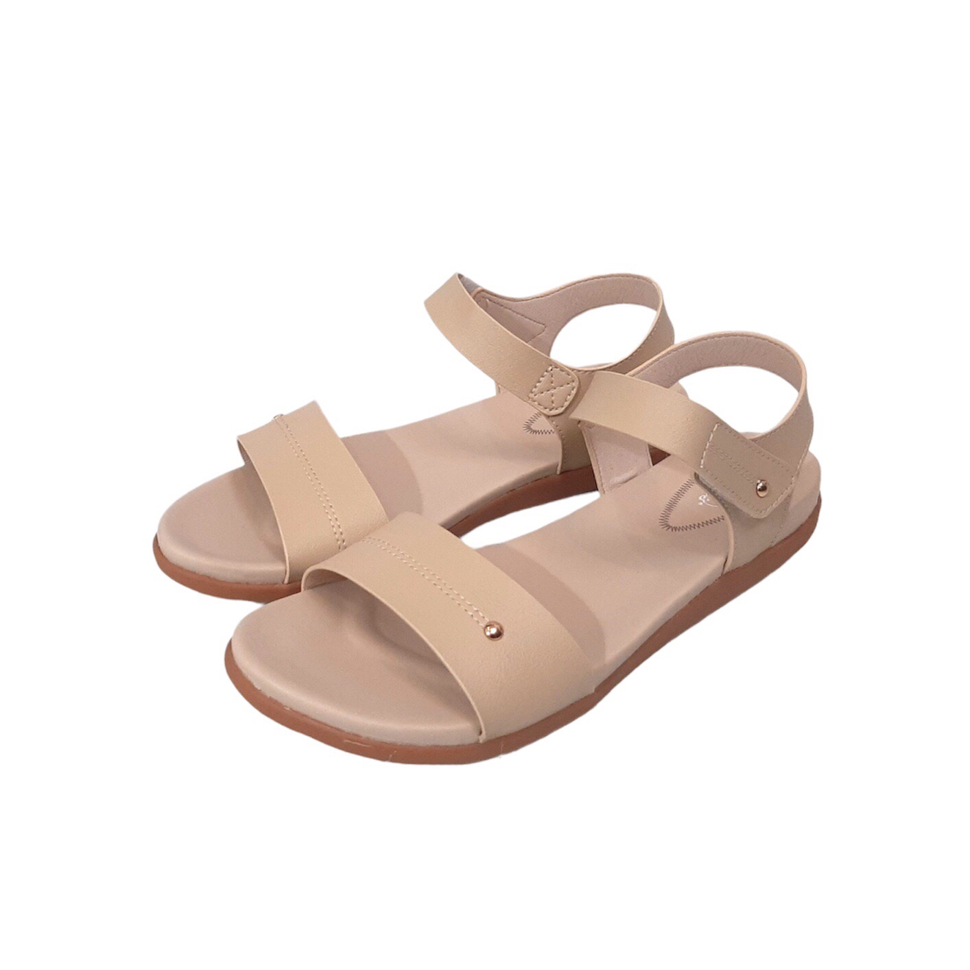 Sandal Nữ, Xăng Đan Nữ DRW015100KEM