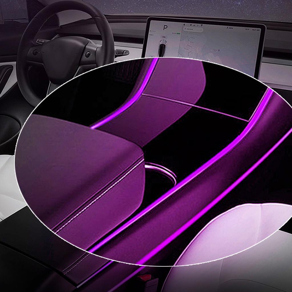 Car Interior Strip Light Colorful RGB Automobile Atmosphere Lighting Set Wireless Bluetooth APP Control Decorative Lights