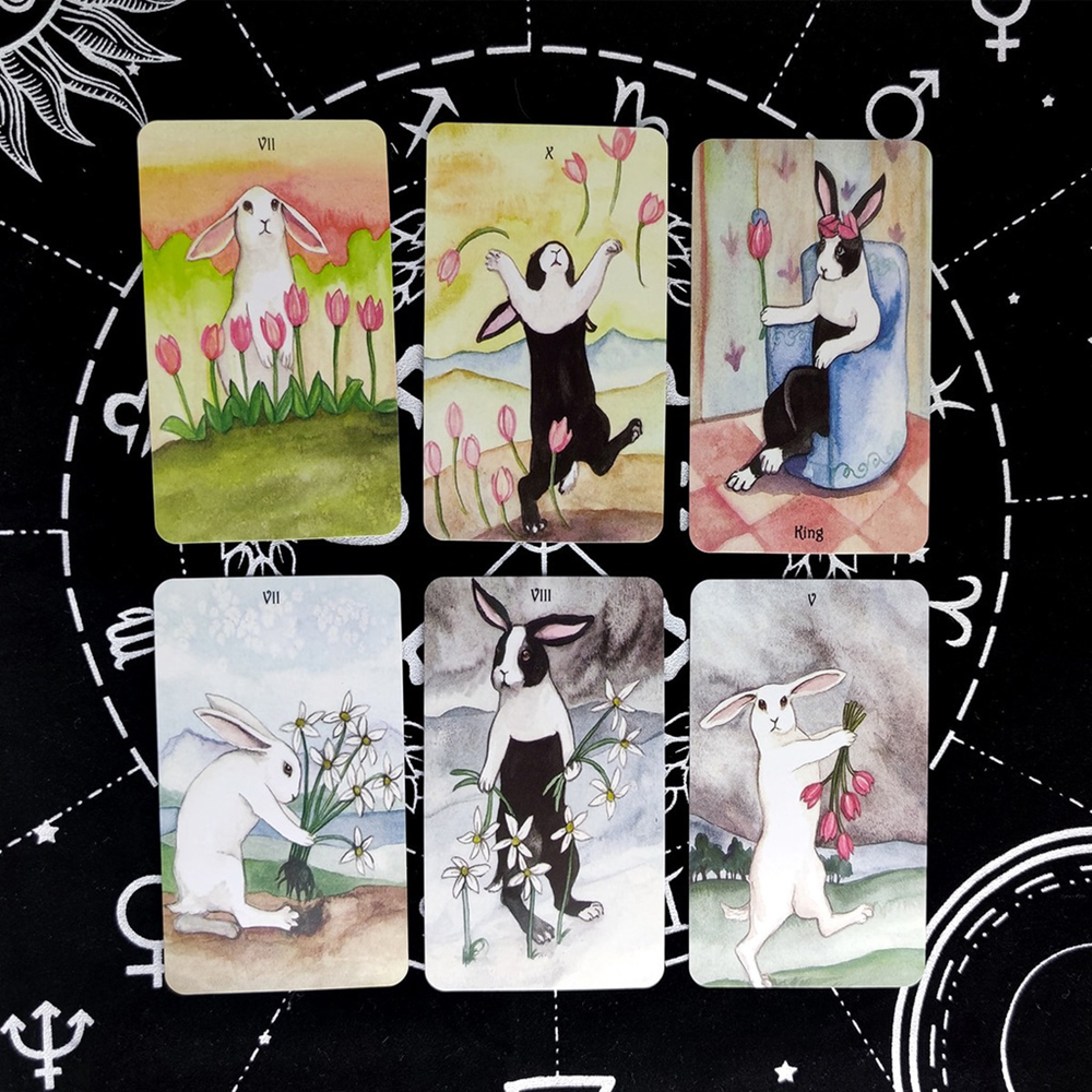 Bài The Rabbit Tarot 78 Lá Tặng Đá Thanh Tẩy