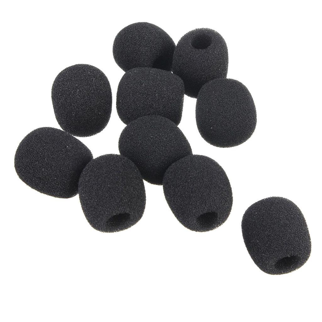 3X 10pcs  8mm Microphone Windscreen Windshield Foam Cover for  Mic