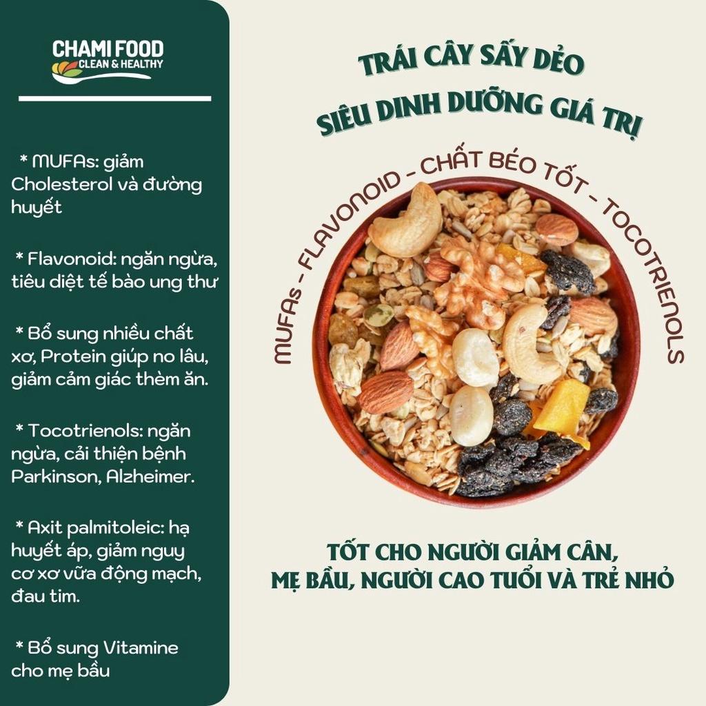 Granola Ăn Kiêng Chami Food Siêu Hạt Giảm Cân Không Đường 500g 50% Yến Mạch Úc Ngũ Cốc Eat Clean Lành Mạnh Thơm Ngon