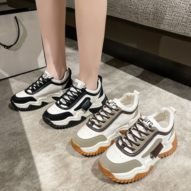 Giày thể thao nữ GEMI - giày ullzzang màu Đen- Nâu, phong cách thời trang trẻ trung - M7309