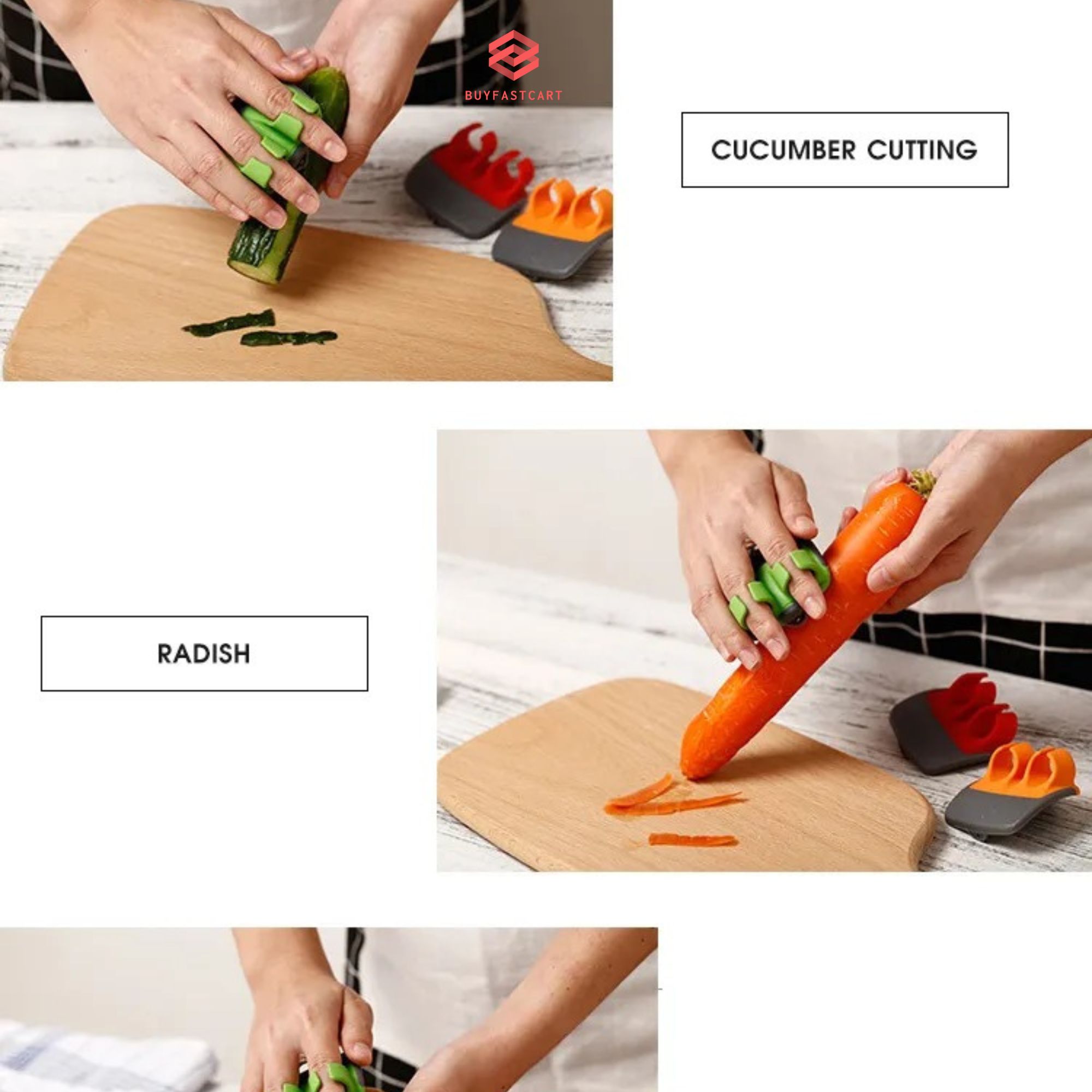 Dụng cụ gọt vỏ rau củ, trái cây kẹp 2 ngón tay Buyfastcart K1 - Hàng chính hãng