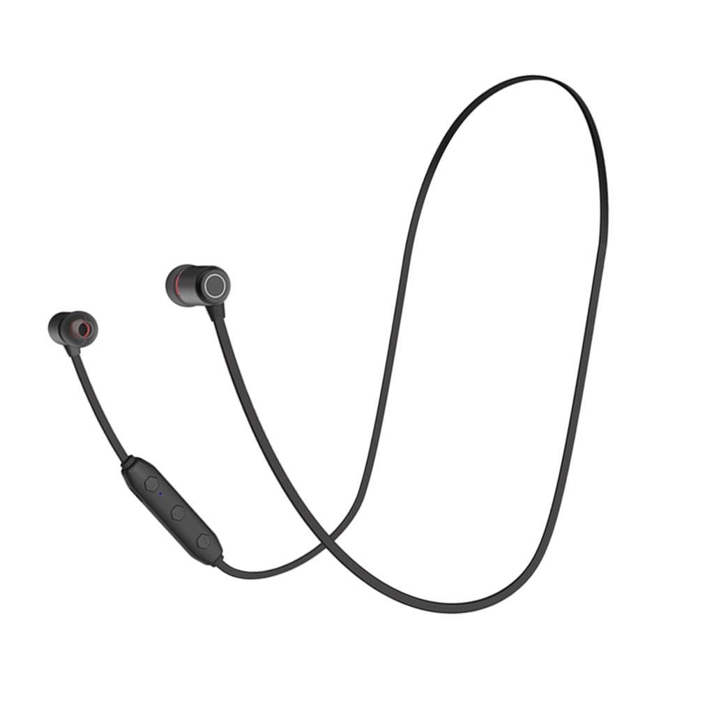Wireless Headset Neckband Bluetooth5.0 with Microphone Android Black