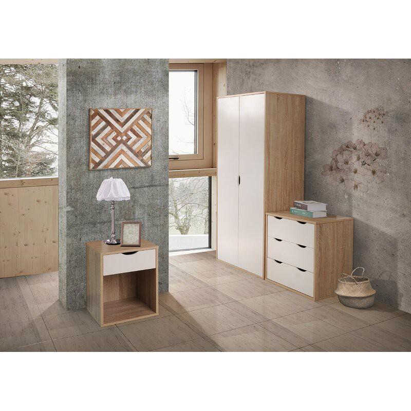 Tủ Đầu Giường SOHO-WIL / 1 Ngăn Kéo / Kệ Đầu Giường / Phong Cách Tối Giản / Có GiấyHướng Dẫn Lắp Ráp/ R40 x D39 x C48cm