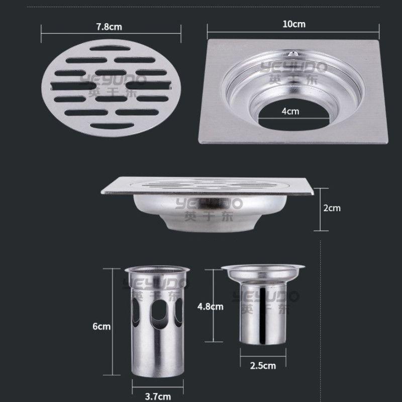 Phễu Thoát Sàn Ngăn Mùi Inox 304 Cao Cấpv