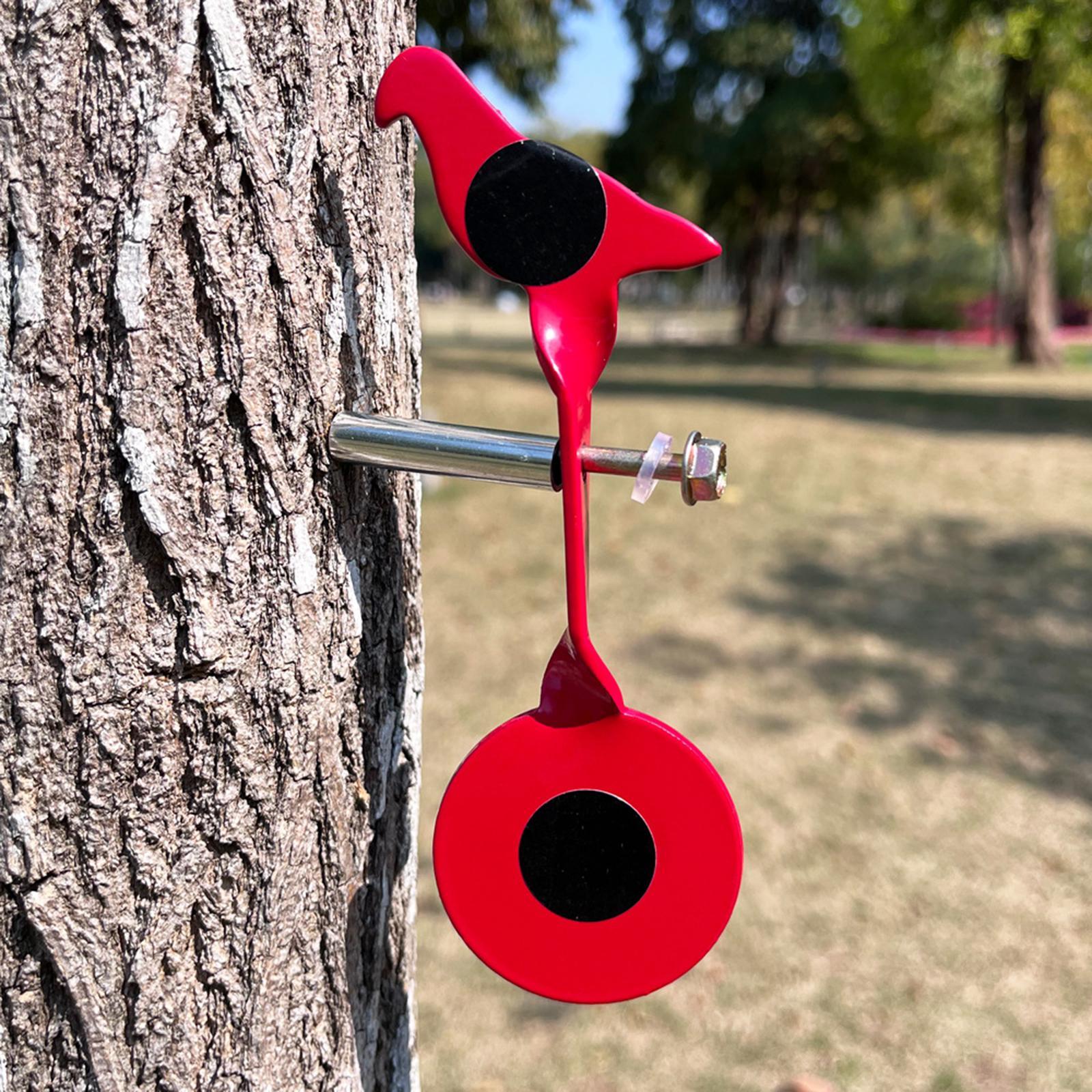 Red Bird Shape Shooting Target Auto Resetting Spinner Resetting Target for Hunting Practice