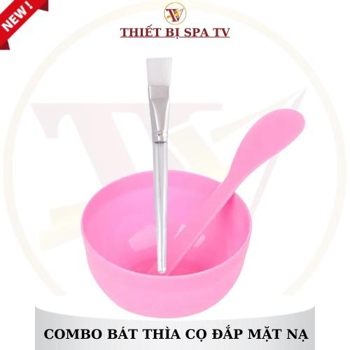 Combo Bát Thìa Chổi Nhựa dẻo dành Cho Spa