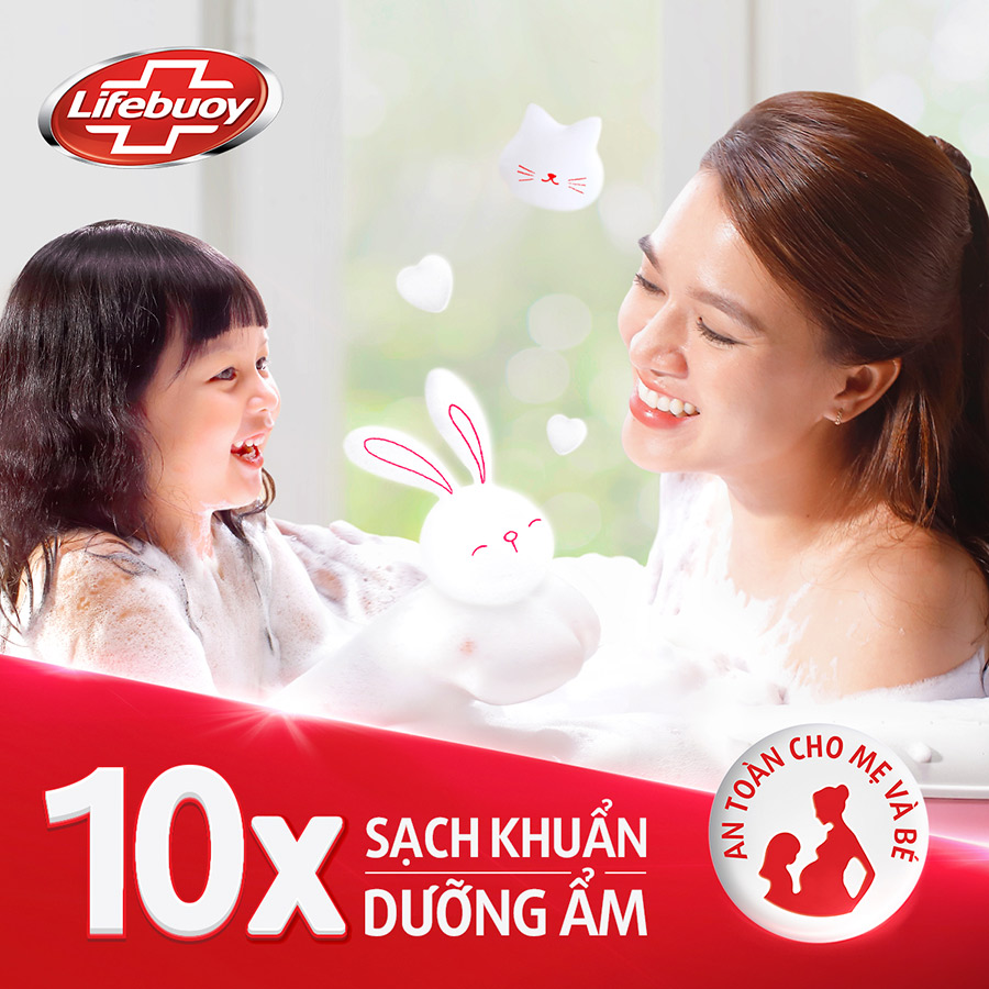 Combo bọt tắm & bọt rửa tay Lifebuoy Lô Hội Dưỡng Ẩm