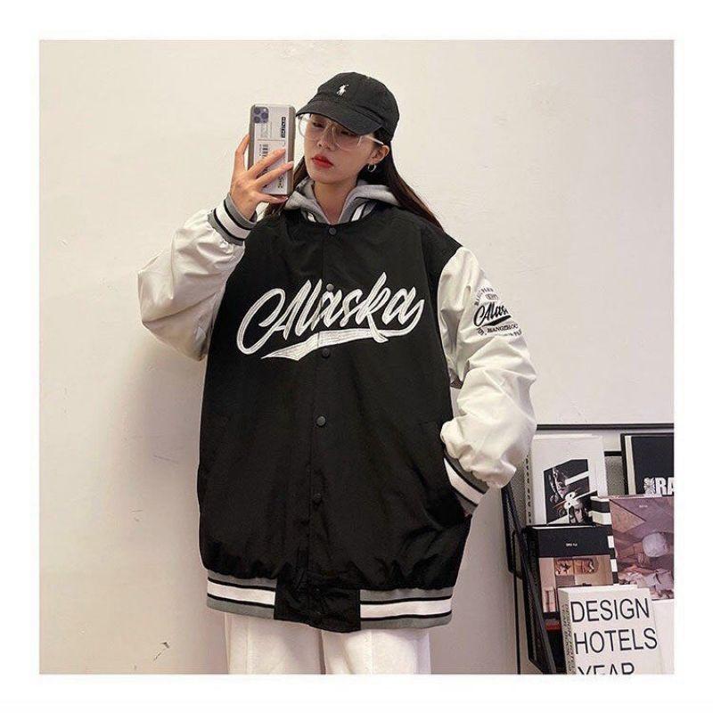 Áo Khoác Dù Bomber Calaska Ulzzang 2 lớp Siêu Hot mới ra lò, Áo khoác Bomber dù Unisex Ulzzang nam nữ Nhiều Mẫu Hot Áo Bomber dù 2 lớp lên from mặc siêu đẹp