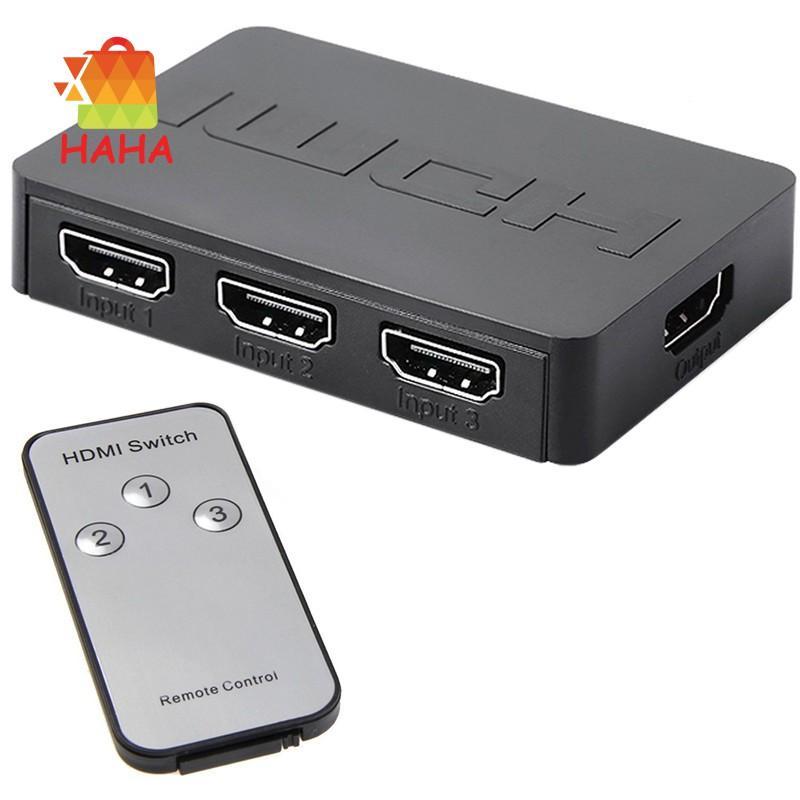Bộ Chia 3 Cổng Hdmi 1080p Hd 1.4 Với Điều Khiển Từ Xa