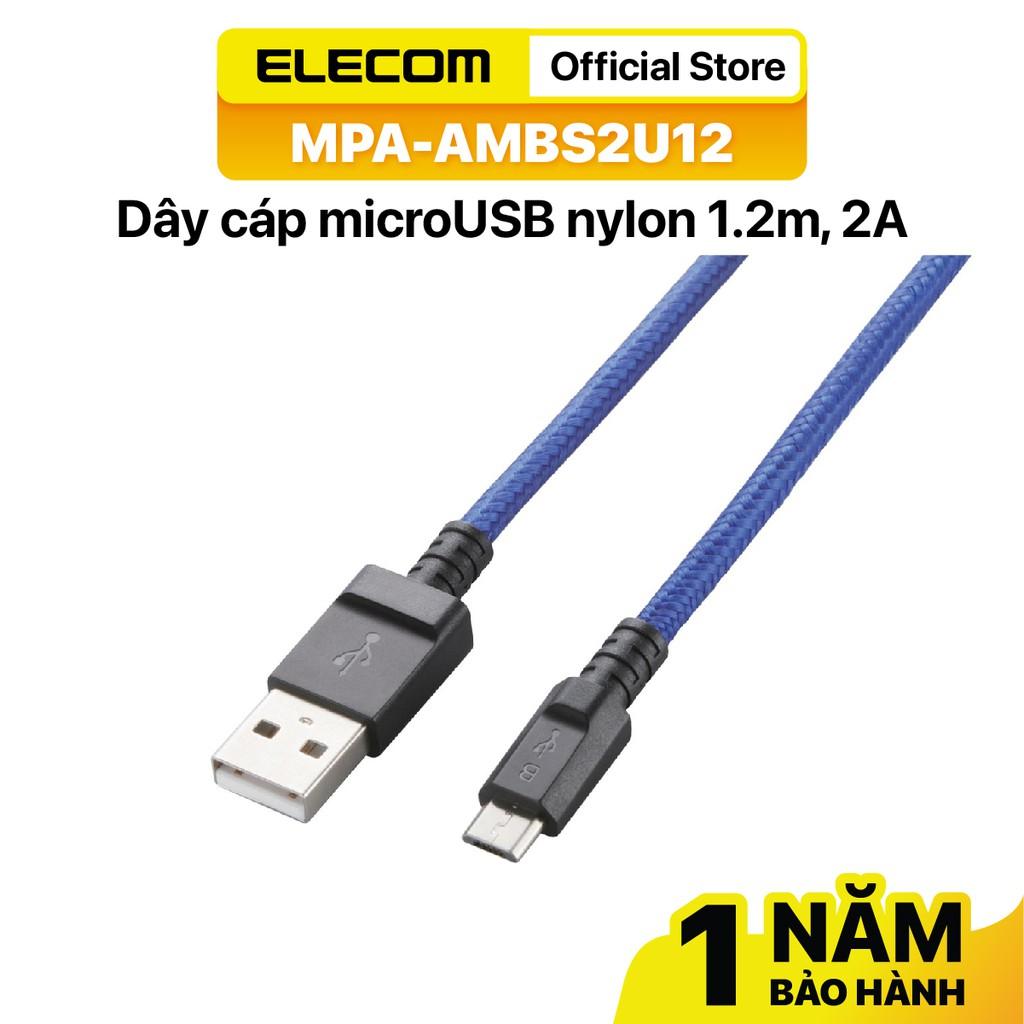 DÂY CÁP MICRO USB ELECOM MPA-AMBS2U12 MPA-AMBS2U20 - HÀNG CHÍNH HÃNG