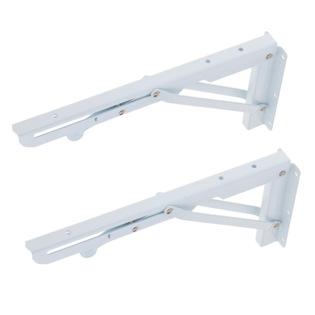 2Pcs Right Angle Bracket L Shape Shelf Support Joint Corner Brace 11inch